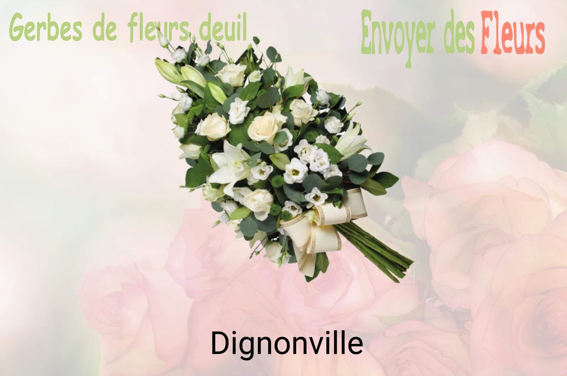 Gerbe de fleurs de deuil livrée à Dignonville